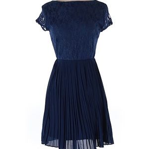 Alya via Francesca’s sparkly & pleated dress